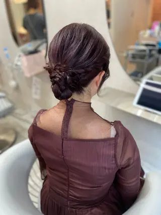 ロング ヘアアレンジ 新宿/韓国ヘア 中明度カラー/かやのヘアスタイル