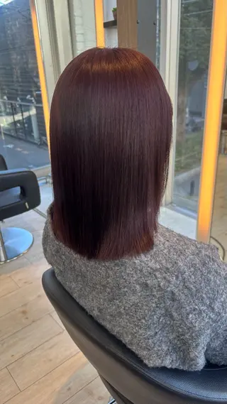 カラー miyu/ボブ/ 透明感カラー/栄のヘアスタイル