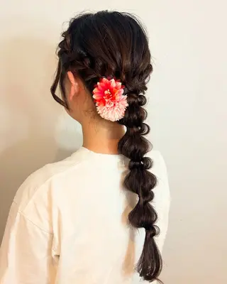 セミロング pia/リサコ ボブ/縮毛のヘアスタイル