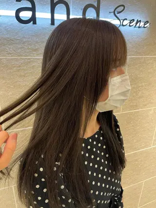 ロング カラー ヘアアレンジ 美容室sand 横浜のヘアスタイル