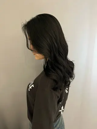 ミディアム カラー ヘアアレンジ Grow by NYNY 坂本 理輝のヘアスタイル