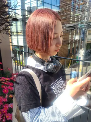 カラー ミディアム yolo.所属・夜特化型ヘアサロン 𓃱yolo.タナベのヘアスタイル