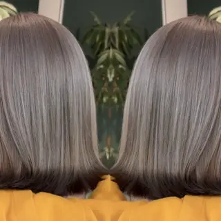 ミディアム カラー ひなた あゆみのヘアスタイル