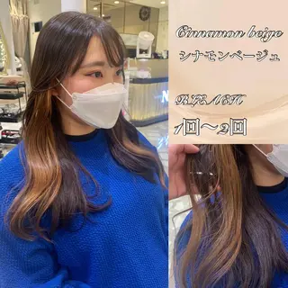 セミロング カラー パーマ ヘアアレンジ メンズ キッズ ネイル マツエク・マツパ アイブロウ 《褒められる》 透明感カラー/小嶋のヘアスタイル