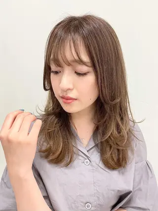 セミロング カラー 倉持美雪 ＊幸せの伝導師＊のヘアスタイル