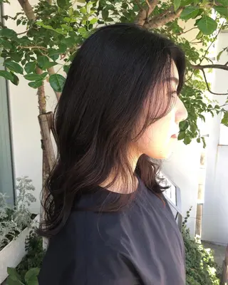 ロング ヘアアレンジ 本山　くせ毛のカット 尾島光季のヘアスタイル