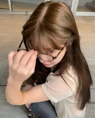 ロング カラー 透明感カラー/ 個性派🩶LANAのヘアスタイル