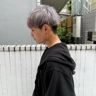 ショート メンズ/フェザー パーマ/RYOTAのヘアスタイル