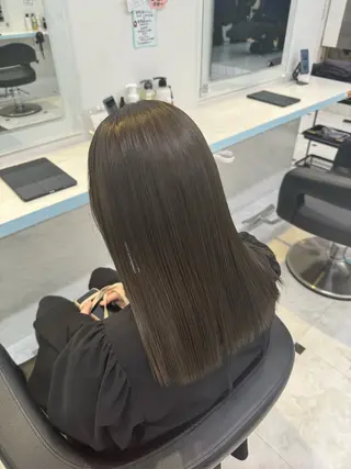 ロング カラー 🩷モテ髪＆透明感 🩷ミルクティー🩷のヘアスタイル