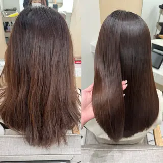 セミロング 🌜韓国/艶髪/縮毛 /kokoro🌛のヘアスタイル