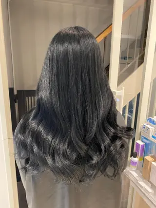 ロング カラー 🌈評価No.1🌈 艶髪カラー❌エクステのヘアスタイル