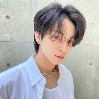 メンズ 表参道フェザーパーマ ニュアンスパーマのヘアスタイル