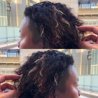 ミディアム パーマ ヘアアレンジ メンズ 美容室sand 横浜のヘアスタイル