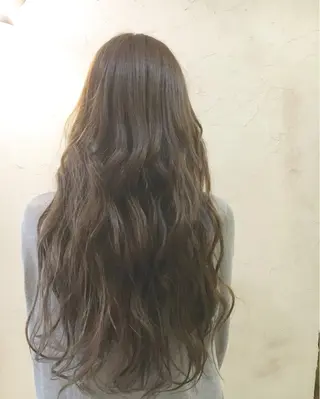 セミロング ロング カラー LoRE hair 四条河原町 西尾友里のヘアスタイル