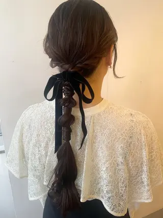 ロング ヘアアレンジ Hair Salon BOTTOMS所属・✨透明感ケアカラー✨ 長野ゆきなのヘアスタイル