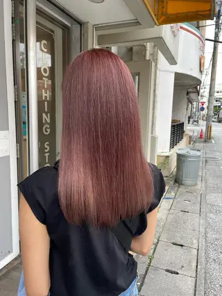 セミロング カラー miloc那覇 MIKUのヘアスタイル