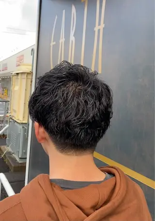 パーマ メンズ 磯田 冬弥のヘアスタイル