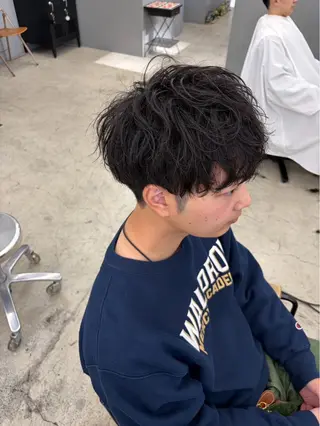 ショート パーマ メンズ メンズ専門サロン wokeのヘアスタイル