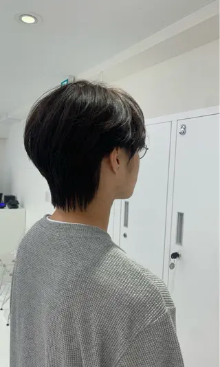 ショート カラー メンズ 安藤 駿之介のヘアスタイル