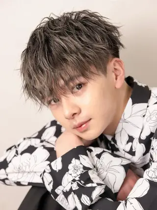 メンズ 毛流れフェザー スタイル🔹竹内凌のヘアスタイル