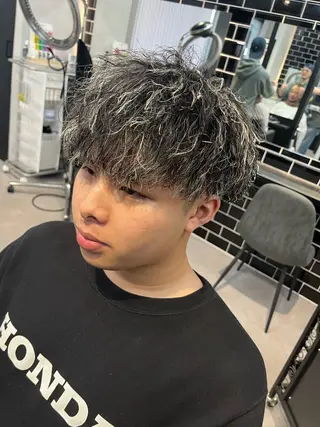 カラー パーマ メンズ men's lapis横浜店所属・【Men's Lapis横浜】翔太のヘアスタイル