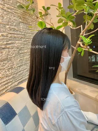 ロング カラー 田中 愛梨のヘアスタイル