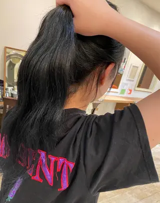 ロング カラー 長谷川 華奈子のヘアスタイル