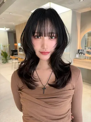 セミロング 💓ロング韓国ヘア ~Kirara💓のヘアスタイル