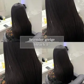 ミディアム カラー ハイトーン/ 髪質改善/上質艶髪のヘアスタイル