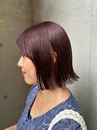 ショート カラー 似合わせカット /パーマ岡本淳平のヘアスタイル