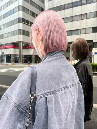 ショート ハイトーン/メンズ/ ボブ RINのヘアスタイル