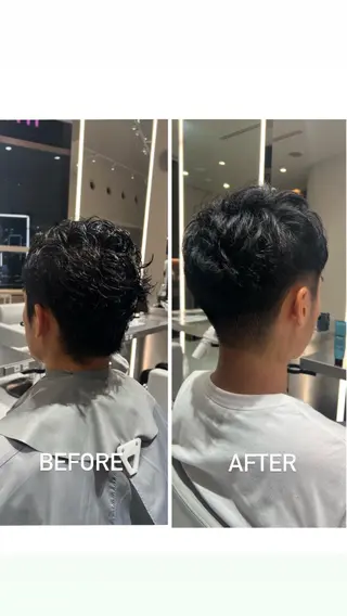 メンズ kako ショート ボブのヘアスタイル