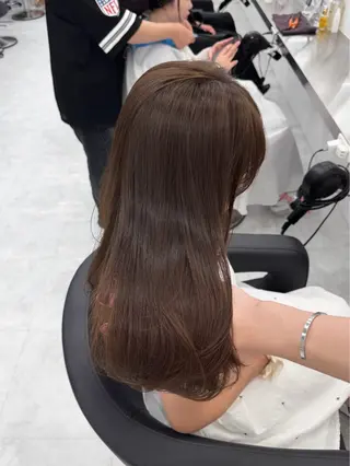 ロング 🤍韓国風透明髪🤍 レイヤー🤍きょうのヘアスタイル