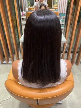 ロング カラー 谷 花音のヘアスタイル