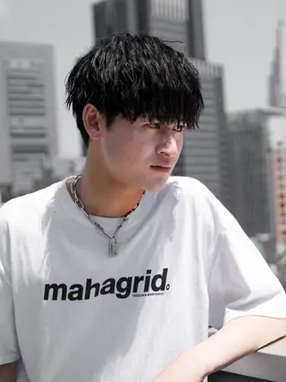 ショート CHROM TOKYO ALT所属・🔥メンズ専門🔥 佐々木　パーマ大人気のヘアスタイル