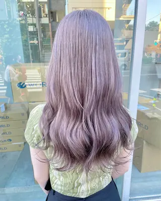 ミディアム ブラウンベージュ🤎 ブリーチなし🤎のヘアスタイル