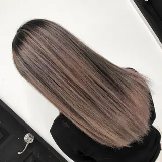 ロング カラー アンドウ ユウ/ レイヤーカット/韓国のヘアスタイル