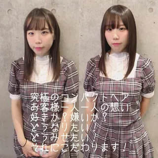 セミロング カラー キッズ ネイル マツエク・マツパ ACHFILO モデル募集のヘアスタイル