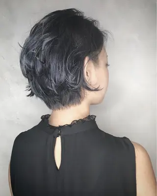 ショート カラー 髪質改善×縮毛矯正 HairDr.LINO駒沢【リノ】所属・mam. mamicoのヘアスタイル