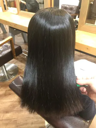 セミロング パーマ little広島所属・【縮毛矯正】 予約リクエストのみ可のヘアスタイル