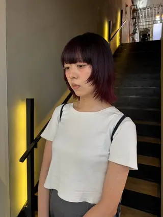 ショート SEAM所属・詩音 ／札幌美容師のヘアスタイル