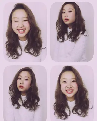 ミディアム セミロング ロング カラー ヘアアレンジ 芝 幸大のヘアスタイル