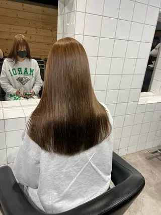 ロング カラー ヘアアレンジ トレンドモテカラー 🩷色落ちまで可愛くのヘアスタイル