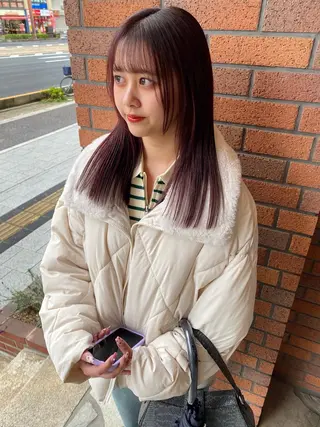 セミロング カラー 広島/ボブ/レイヤー 🌿‬wakabaのヘアスタイル