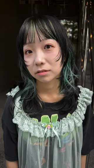 セミロング カラー QUARTE所属・りん 🍀9月の モデル様募集中です◎のヘアスタイル