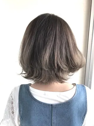 ミディアム カラー エイジングケア特化 美容師✂️山崎竜二のヘアスタイル