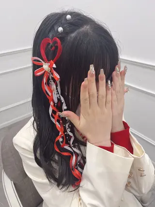ロング ヘアアレンジ 新井 凪のヘアスタイル
