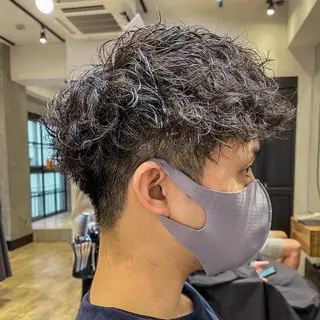 ショート パーマ メンズ FM【エフエム】HAVANA所属・💈圧倒的メンズ特化 明大前美容師💈のヘアスタイル