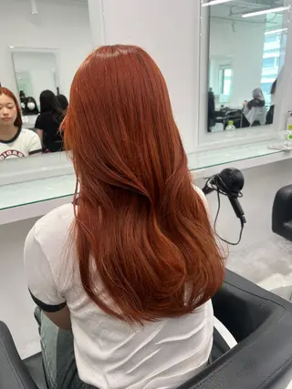 カラー 暖色カラーメンズ カットHIMENAのヘアスタイル