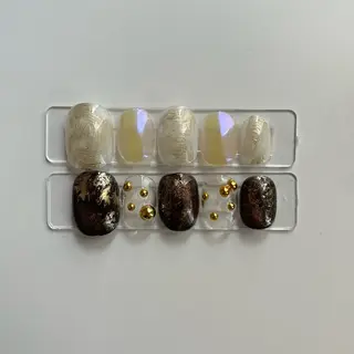 ネイル pu+on. nailworks所属・fuyumi / ニュアンスネイルのネイルデザイン